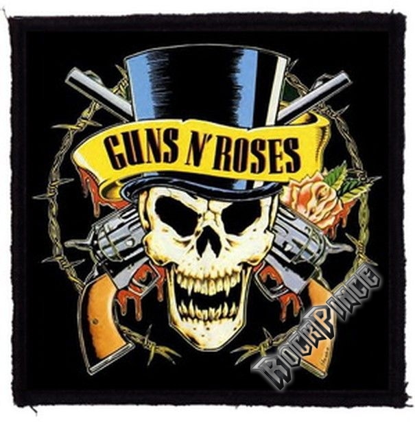 GUNS N' ROSES - Top Hat Skull (95x95) - kisfelvarró HKF-0149