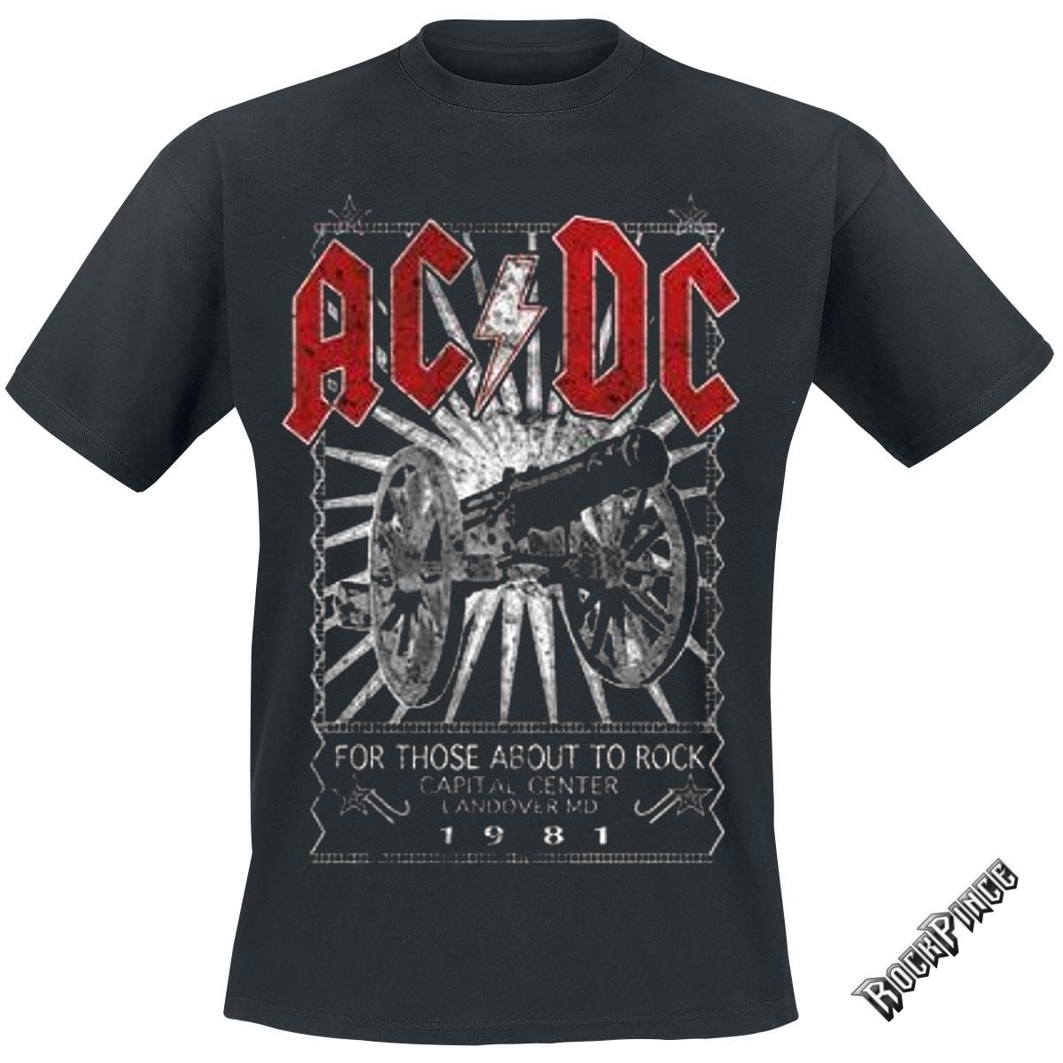 AC/DC - 1981 TOUR - UNISEX PÓLÓ