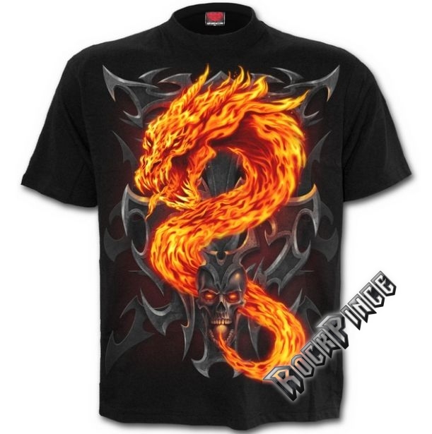 FIRE DRAGON - T-Shirt Black - T112M101