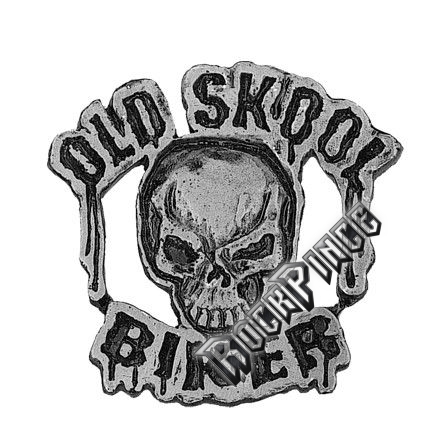 Old Skool Biker - kitűző / fémjelvény