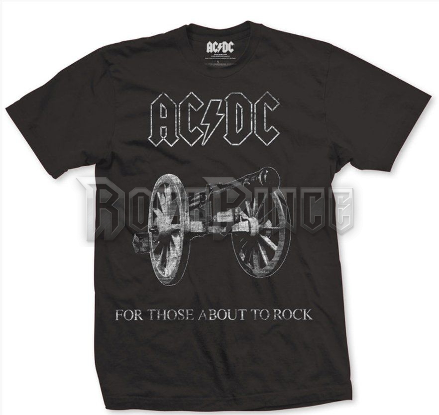 AC/DC - ABOUT TO ROCK - unisex póló - ACDCTS06MB