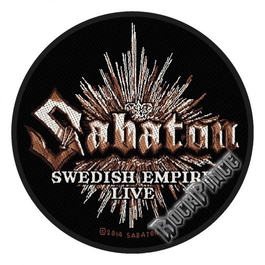 Sabaton - Swedish Empire Live - kisfelvarró - SP2734