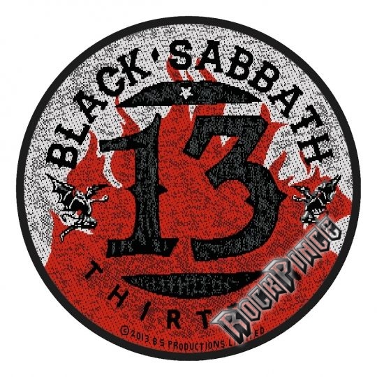 Black Sabbath - 13 Flames Circular - kisfelvarró - SP2710
