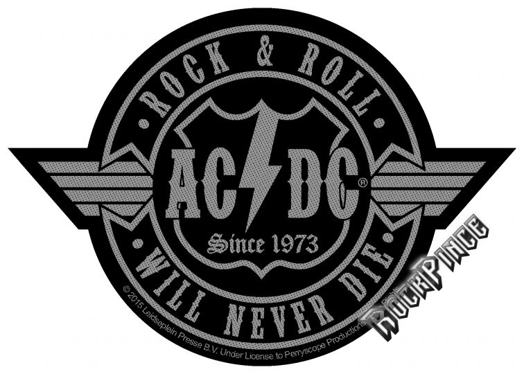 AC/DC - Rock n Roll will never Die Cutout - kisfelvarró - SP2835