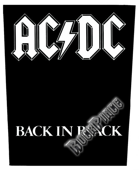 AC/DC - Back In Black - hátfelvarró - BP613 / BP0613