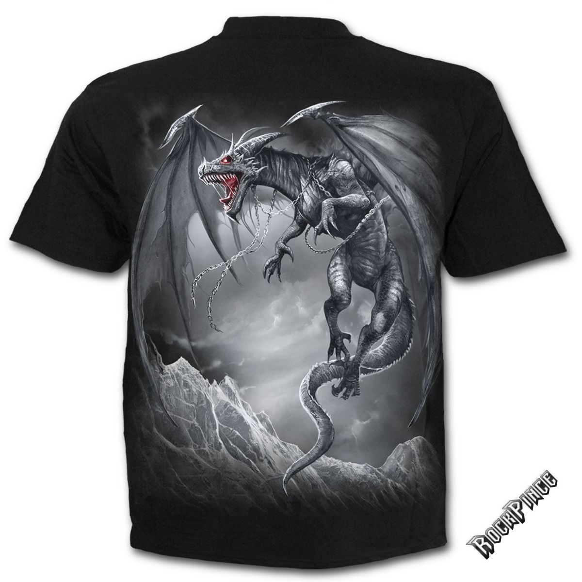 DRAGON'S CRY - T-Shirt Black - D074M101