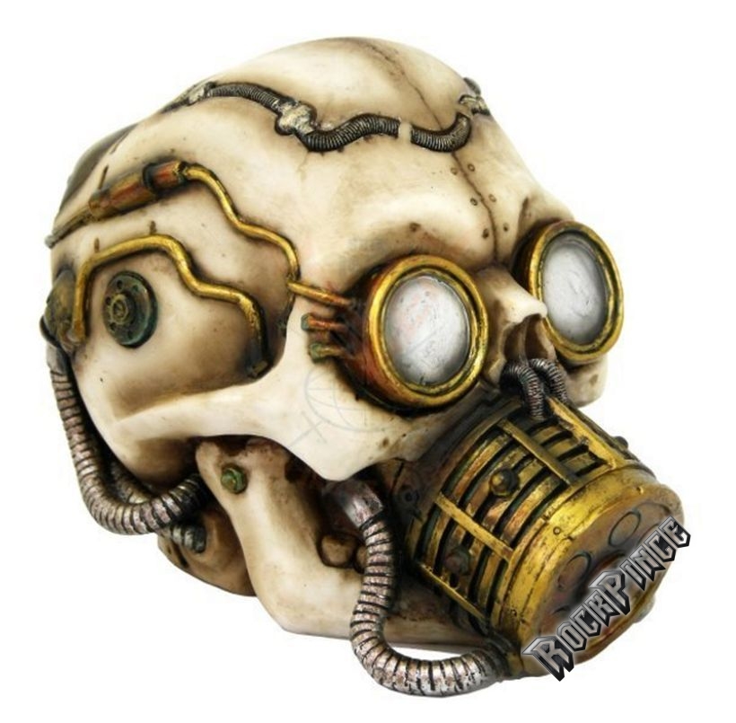 Steampunk skull with gas mask and goggles - koponya - 766-7125