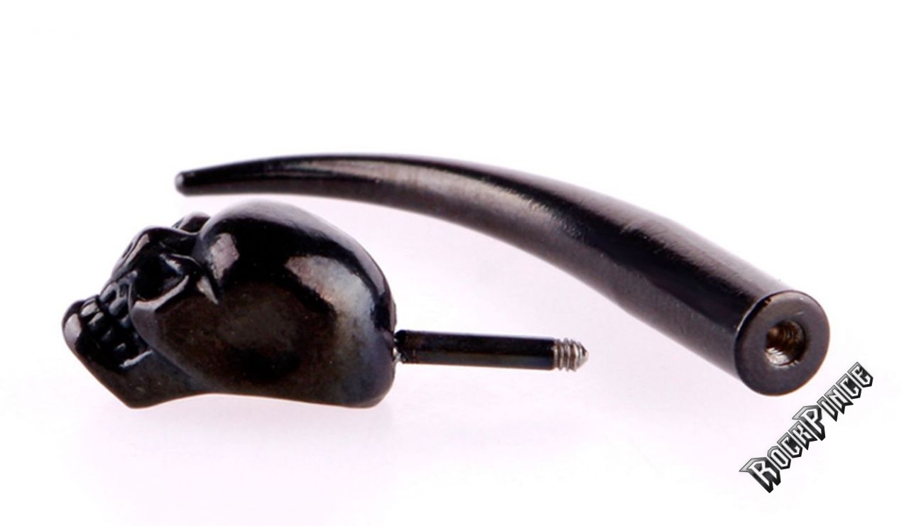 BLACK TOMB SKULL - fülbevaló/álfültágító
