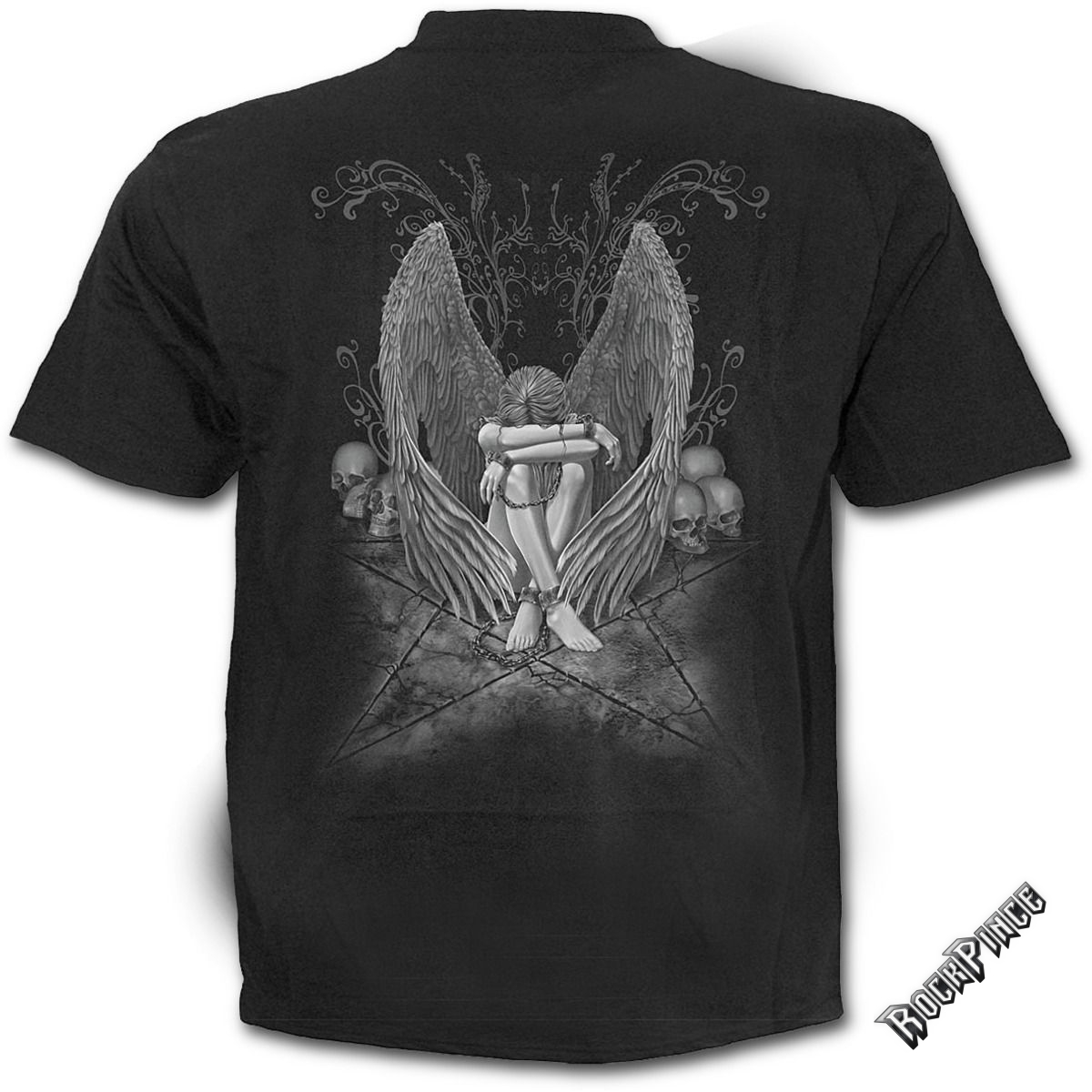 ENSLAVED ANGEL - T-Shirt Black - D024M101