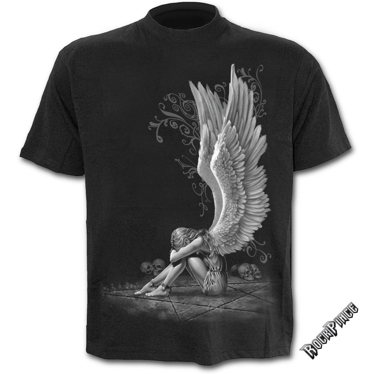 ENSLAVED ANGEL - T-Shirt Black - D024M101