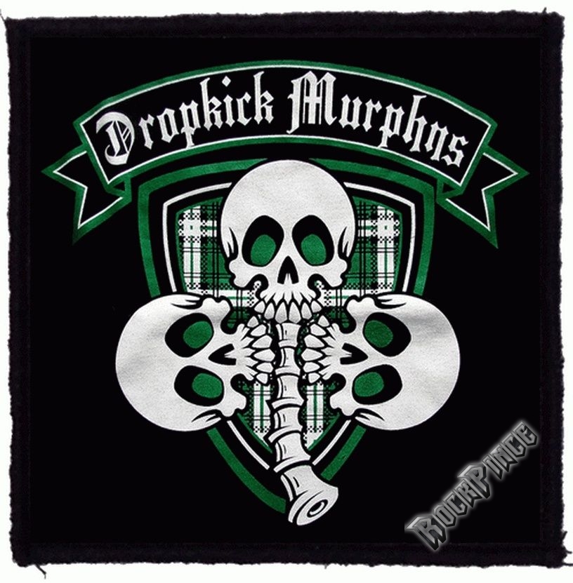 DROPKICK MURPHYS - 3 Skulls (95x95) - kisfelvarró HKF-0575