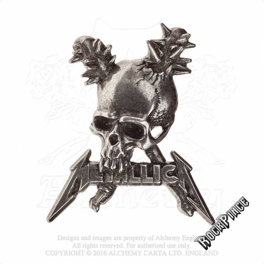 Metallica: Damage Inc. Skull - kitűző / fémjelvény PC506