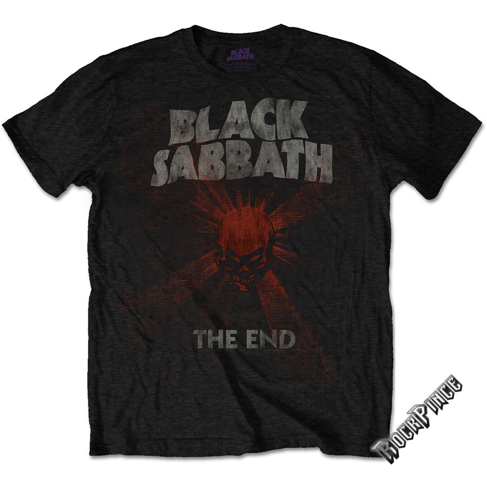 BLACK SABBATH - The End Skull Shine - unisex póló - BSTS26MB