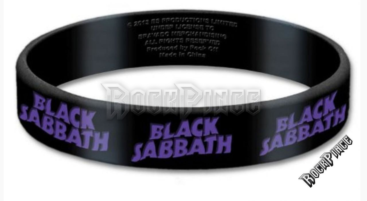 BLACK SABBATH - Logo - szilikon karkötő - BSGUM01