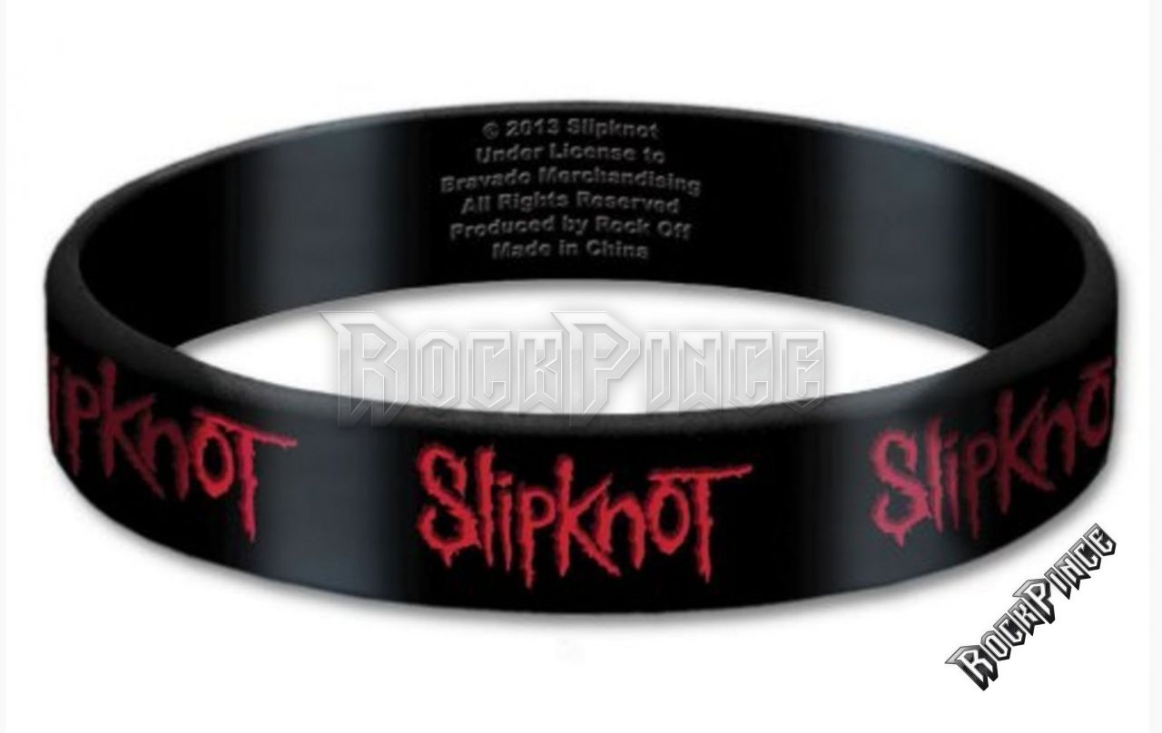 SLIPKNOT - Logo - szilikon karkötő - SKGUM01