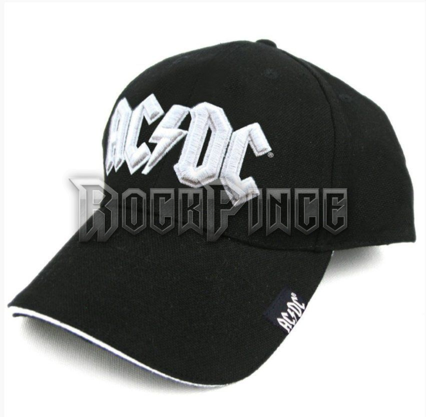 AC/DC - WHITE LOGO - BASEBALL SAPKA - ACDCCAP01