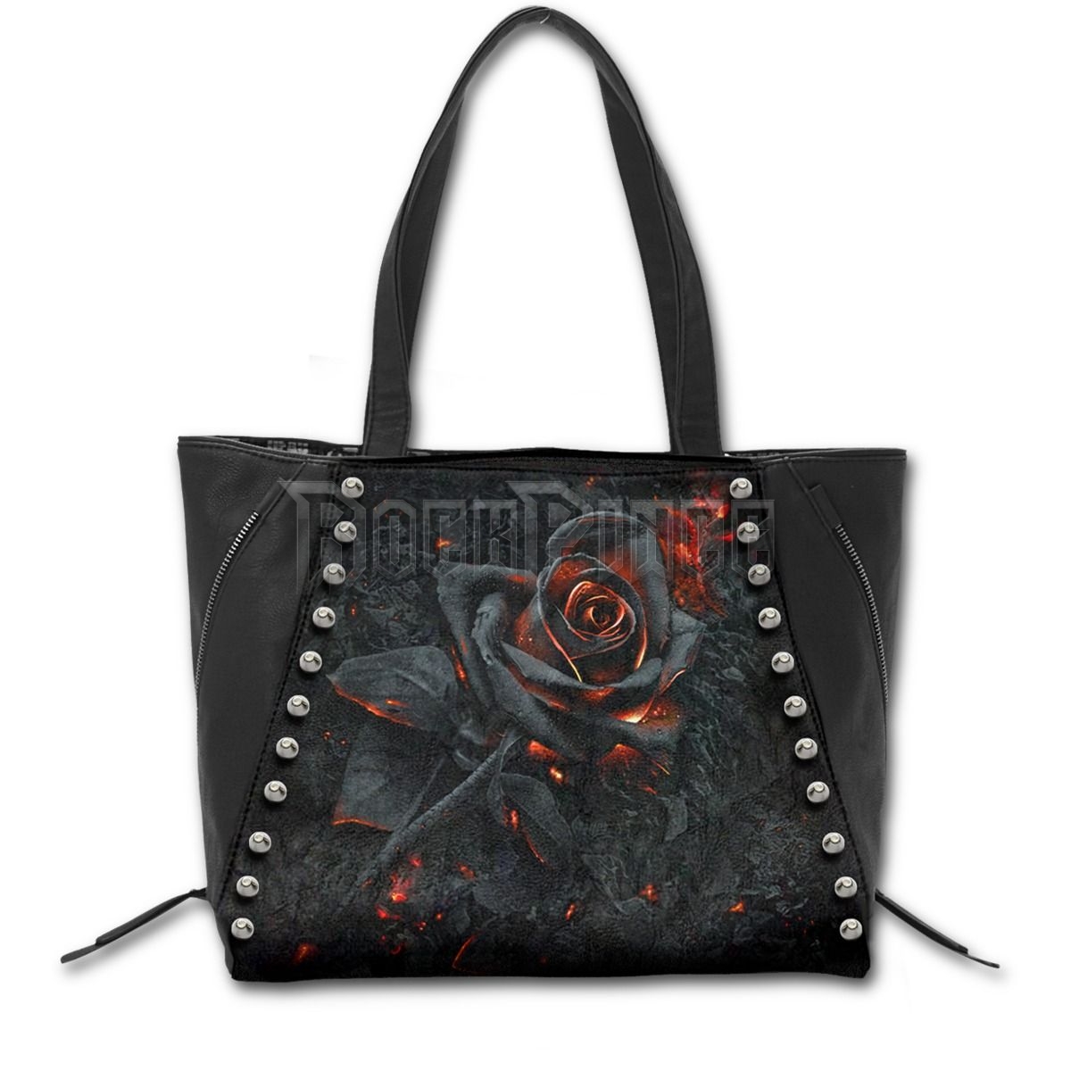 BURNT ROSE - Tote Bag - Top quality PU Leather Studded - K048A306