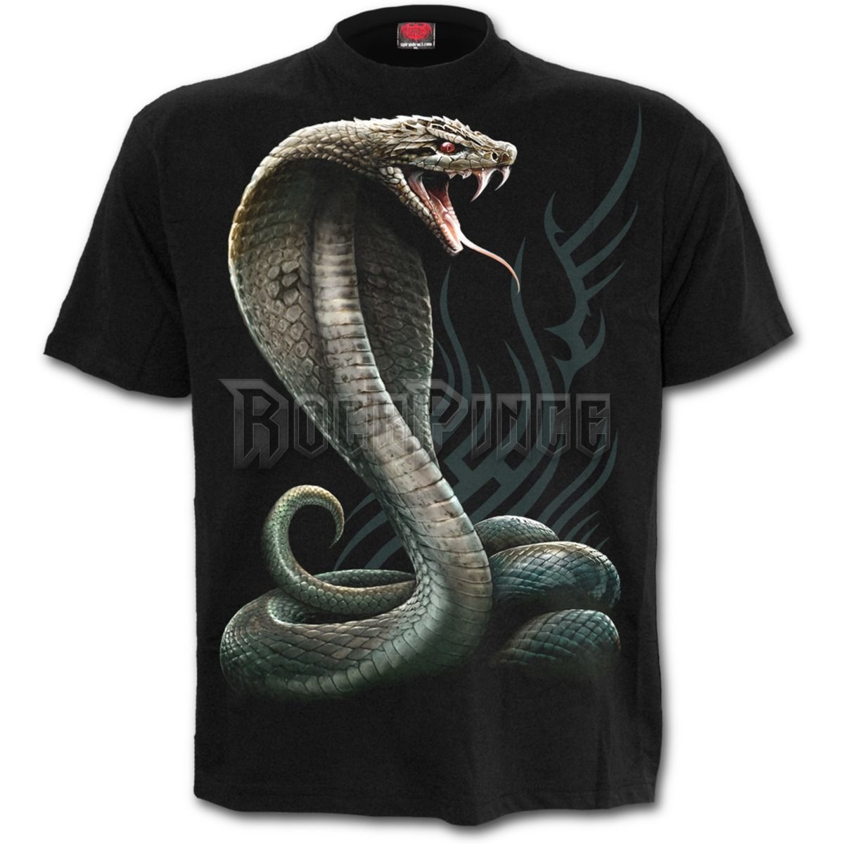 SERPENT TATTOO - Front Print T-Shirt Black - T149M121