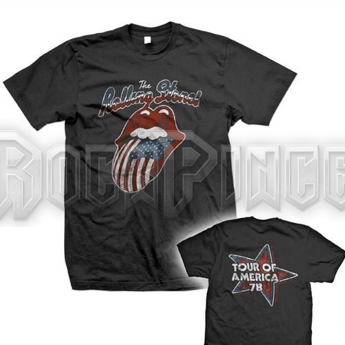 THE ROLLING STONES - TOUR OF AMERICA 78 - unisex póló - RSTEE38MB