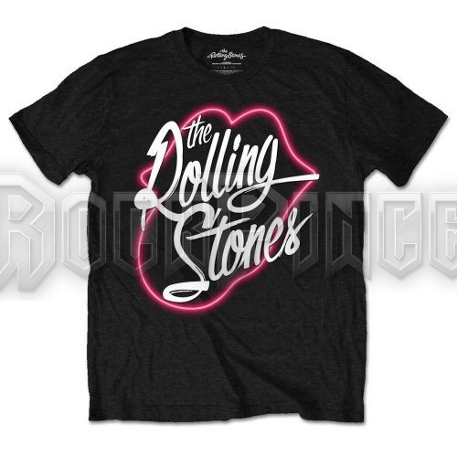 THE ROLLING STONES - NEON LIPS - unisex póló - RSTS49MB