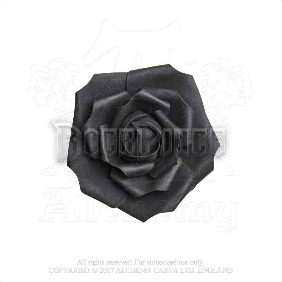 Alchemy - Small Black Rose Head - műrózsa ROSE4