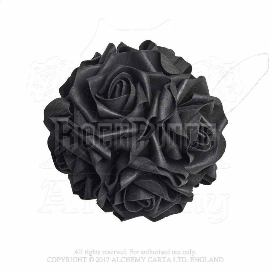 Alchemy - Black Rose Decorative Hanging Ball - műrózsa ROSE6