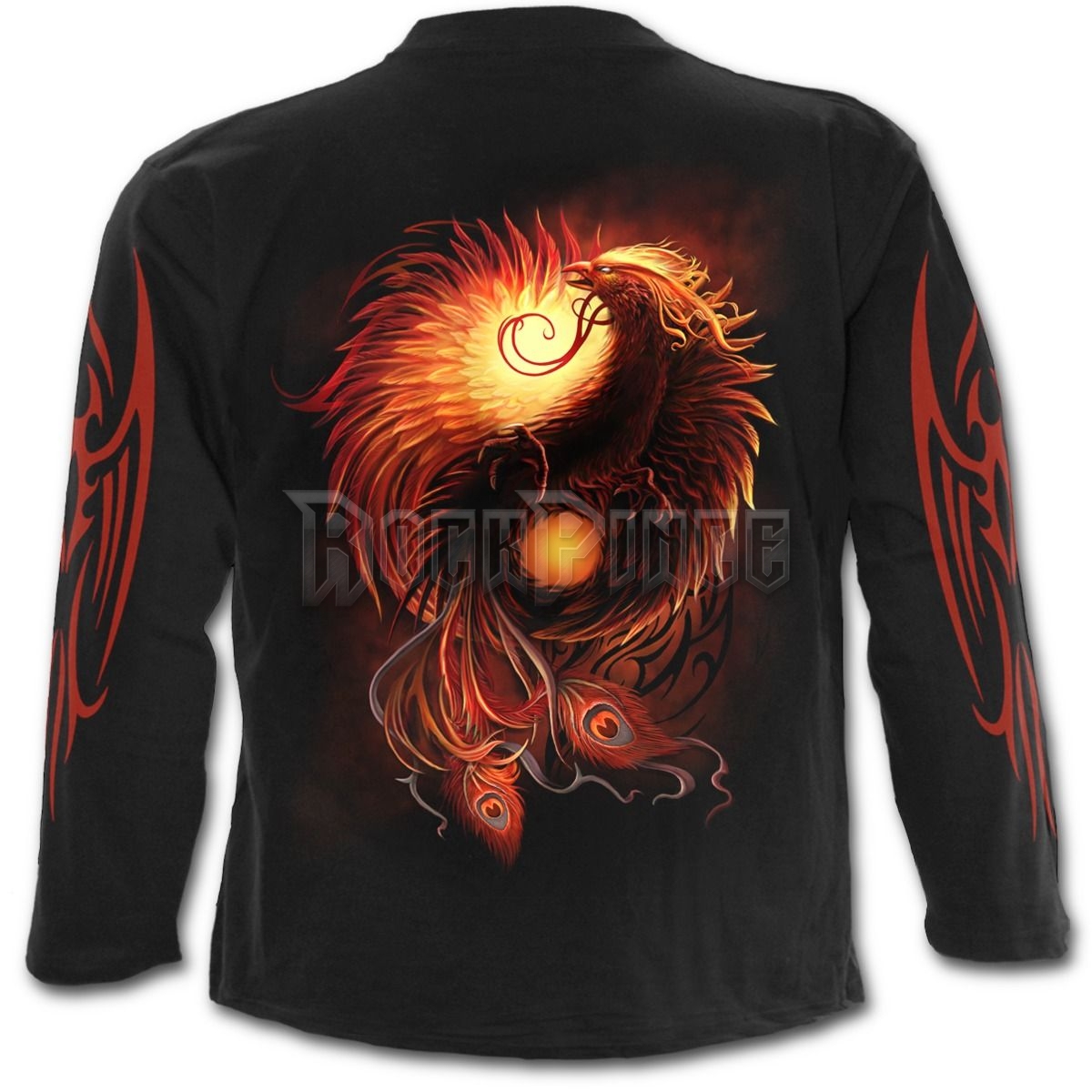 PHOENIX ARISEN - Longsleeve T-Shirt Black - T145M301