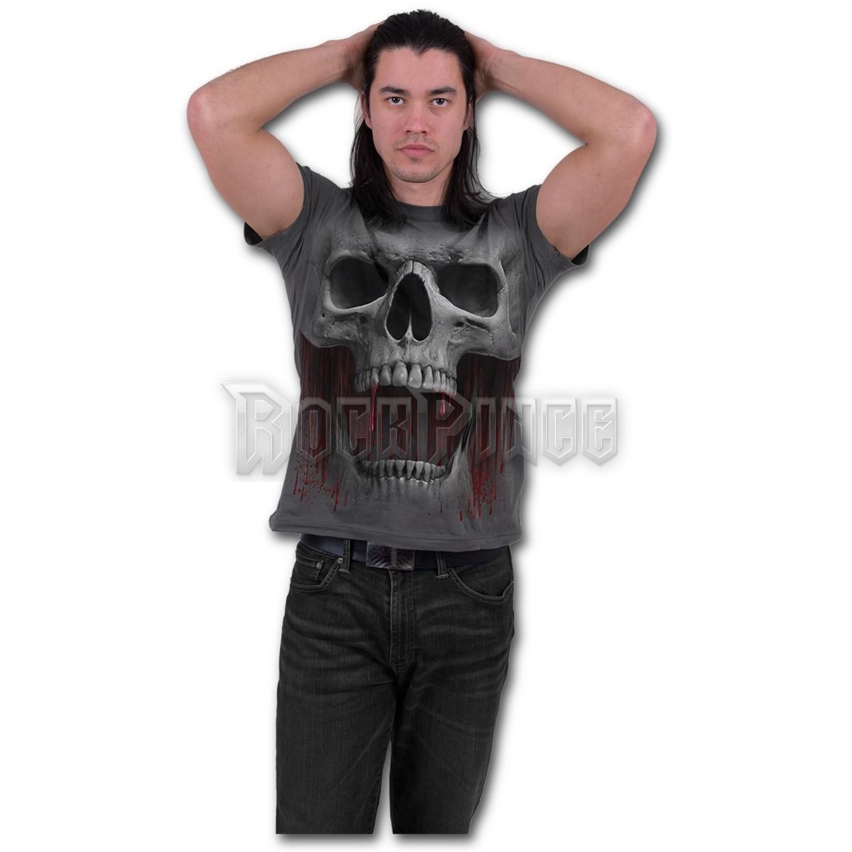 DEATH ROAR - T-Shirt Charcoal (Plain) - T151M115