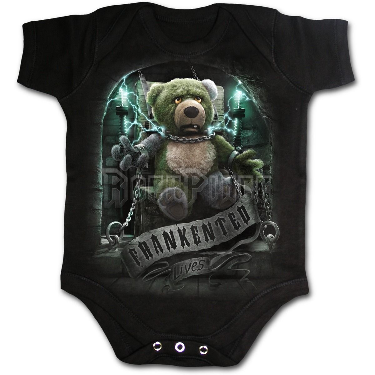 FRANKENTED - Baby Sleepsuit Black (Plain) - F037K002