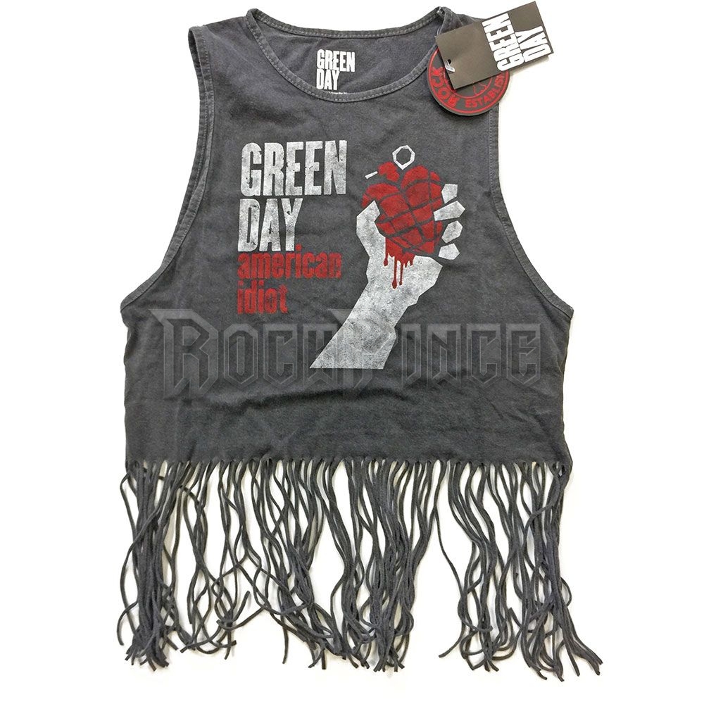 GREEN DAY - AMERICAN IDIOT VINTAGE - rojtos női trikó - GDTVT01LC