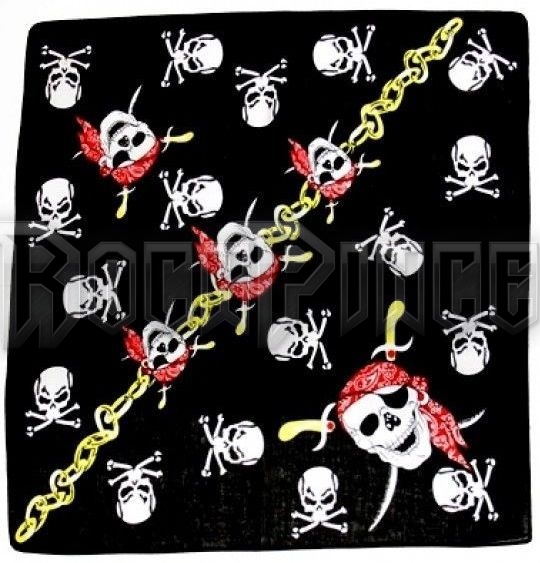 Pirate Skull Crossbones - kendő/bandana