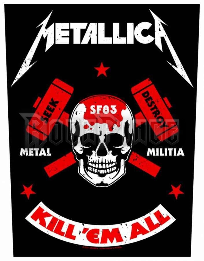 Metallica - Metal Militia - hátfelvarró - BP1065