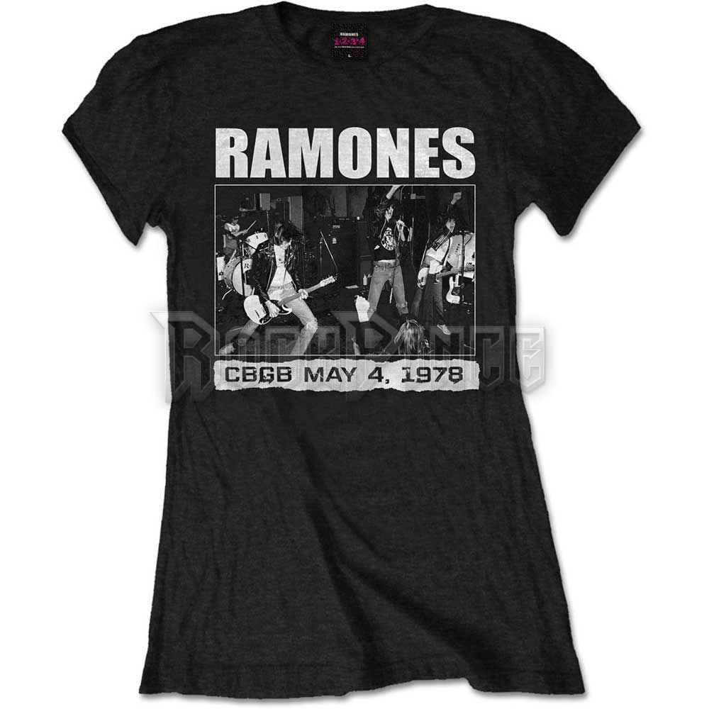 RAMONES - CBGB 1978 - női póló - RATS22LB