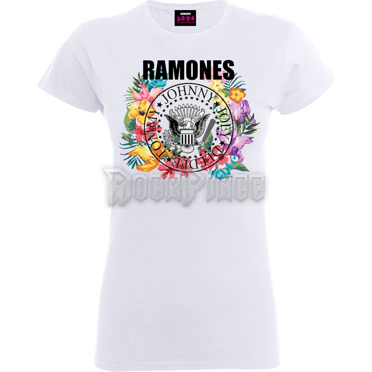 RAMONES - CIRCLE FLOWERS - női póló - RATS39LB