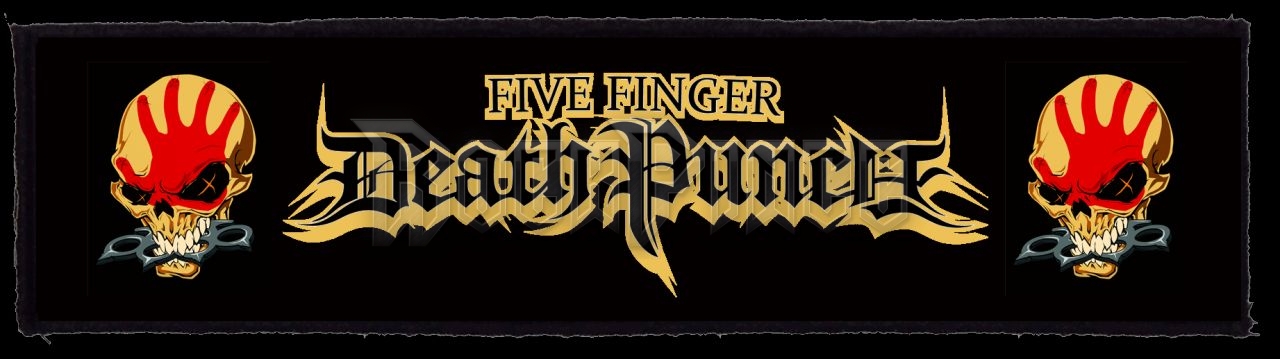FIVE FINGER DEATH PUNCH - Logo (Superstrip) - kisfelvarró HKF-0692