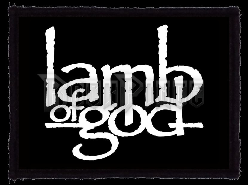 LAMB OF GOD - Logo (95x65) - kisfelvarró HKF-0699