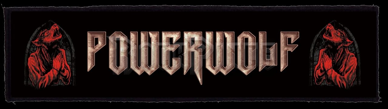 POWERWOLF - Logo (Superstrip) - kisfelvarró HKF-0704