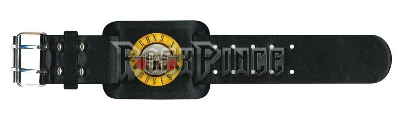 Guns N Roses - Bullet Logo - bőr csuklószorító - LW016