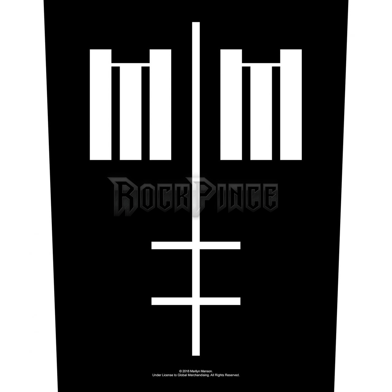 Marilyn Manson - Cross Logo - hátfelvarró - BP1094