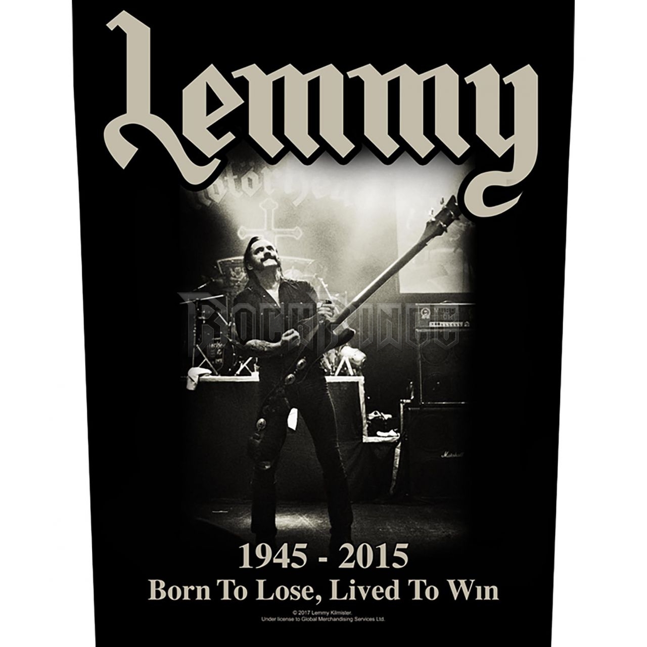 Lemmy - Lived To Win - hátfelvarró - BP1060