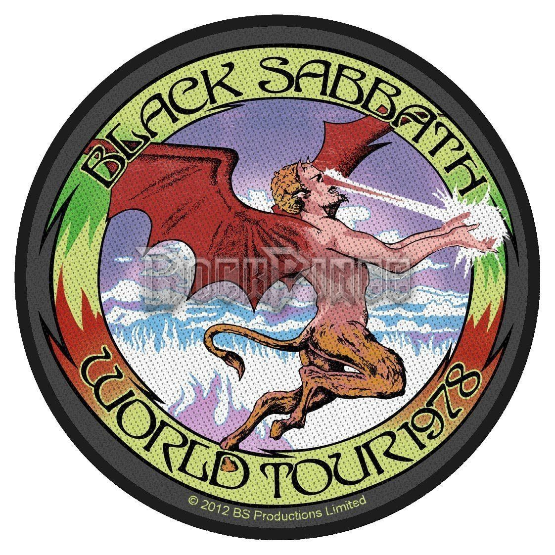 Black Sabbath - World Tour 78 - kisfelvarró - SP2678