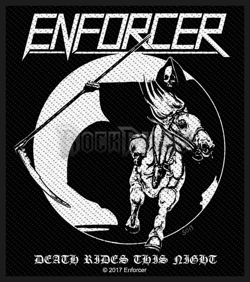 Enforcer - Death Rides - kisfelvarró - SP2902