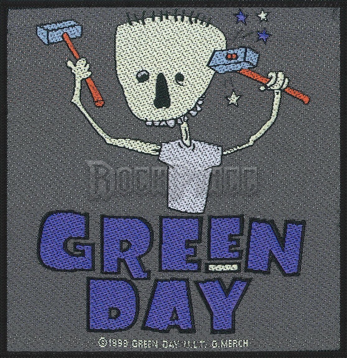 Green Day - Hammer Face - kisfelvarró - SP2915