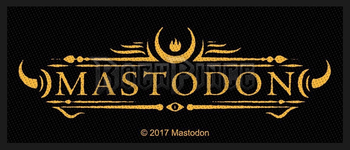 Mastodon - Logo - kisfelvarró - SP2924