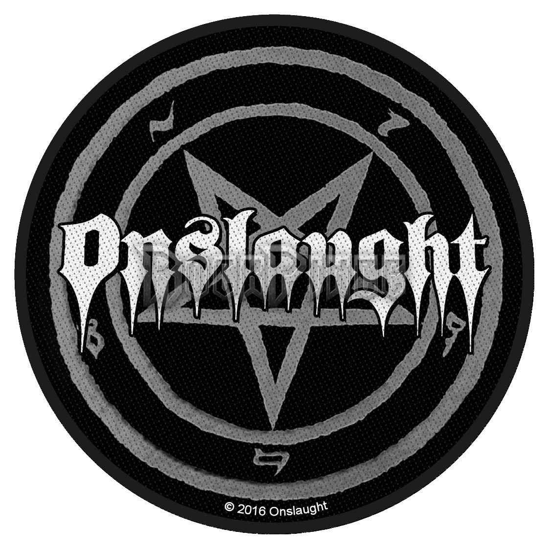 Onslaught - Pentagram - kisfelvarró - SP2871