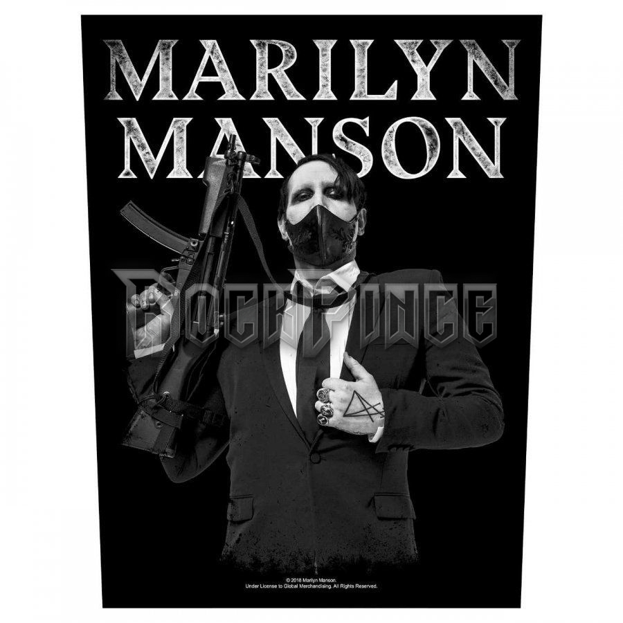 Marilyn Manson - Machine Gun - hátfelvarró - BP1099