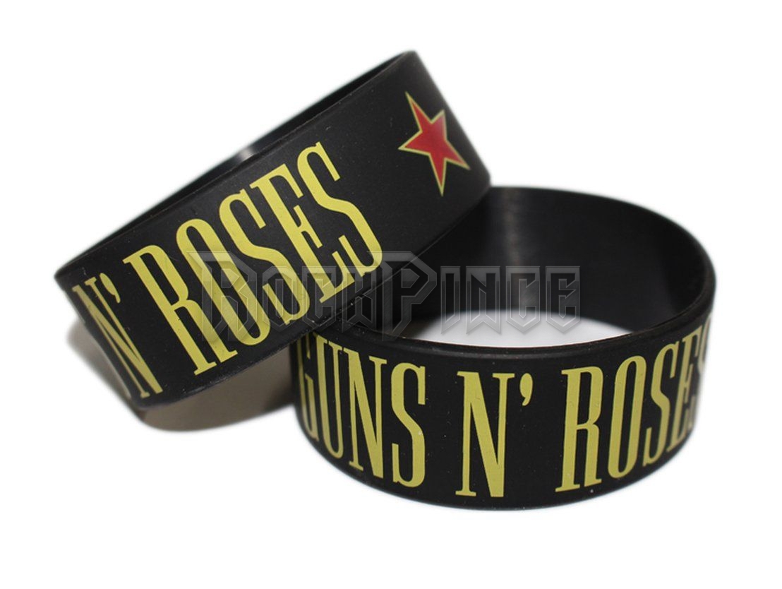 Guns N Roses - Star Logo - szilikon karkötő
