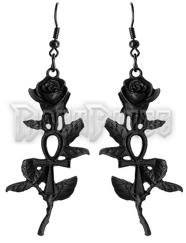 Black Gothic Ankh Rose - FÜLBEVALÓ