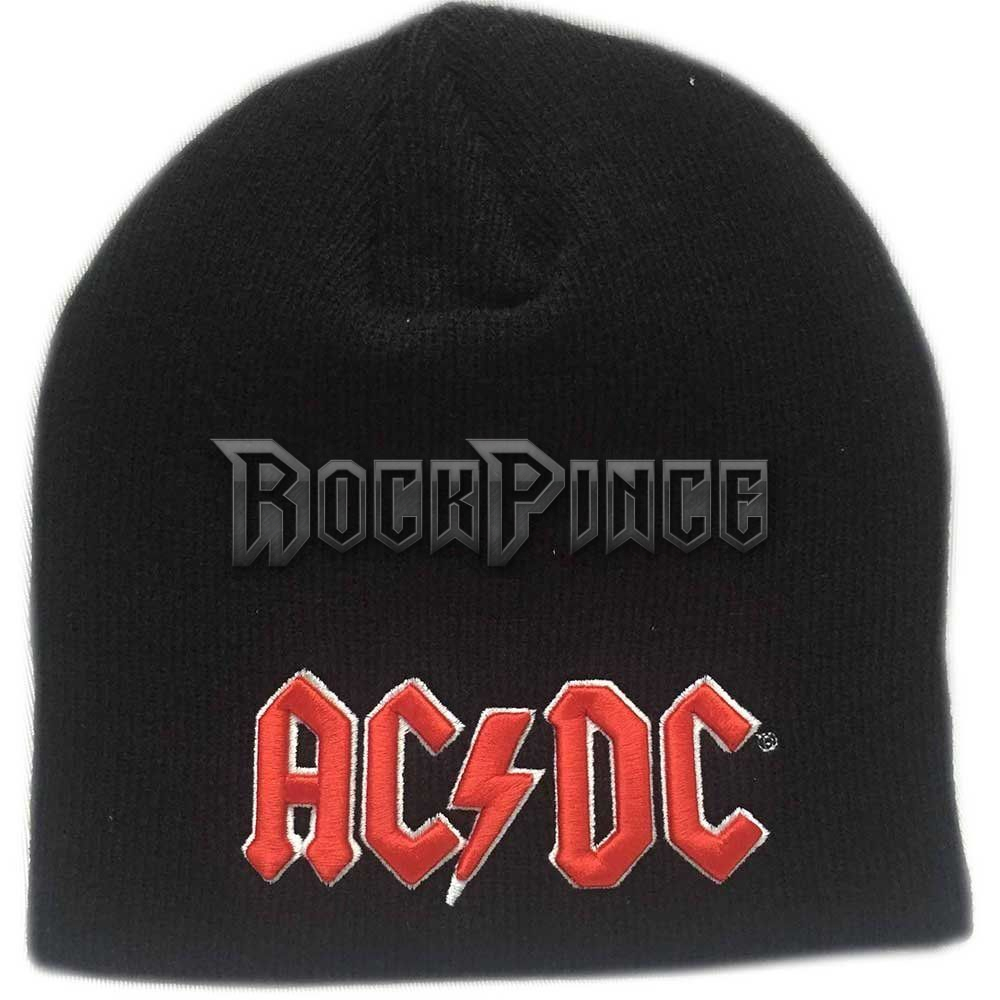 AC/DC - RED 3D LOGO - kötött sapka - ACDCBEAN01B