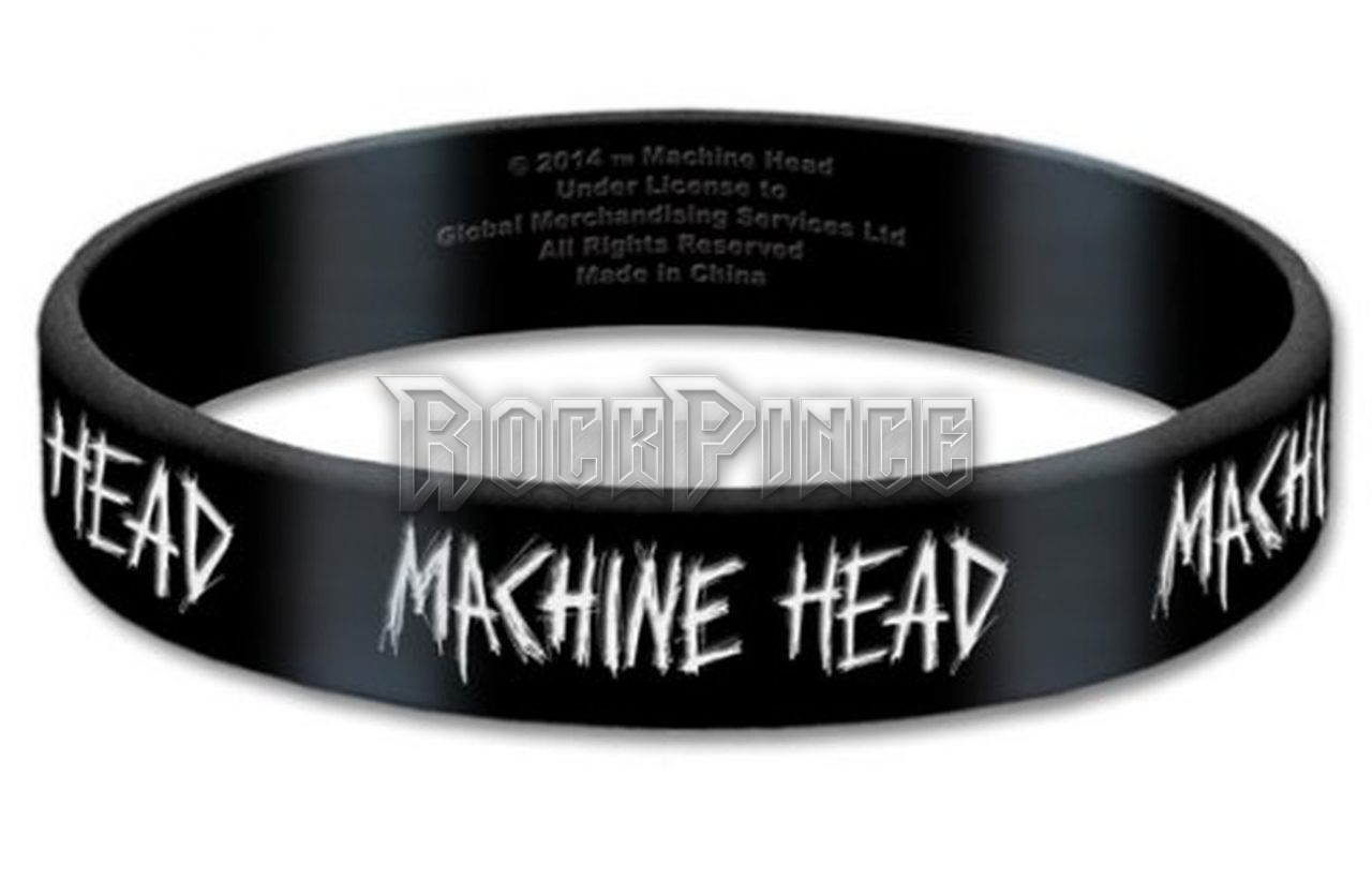 MACHINE HEAD - Logo - szilikon karkötő - MCHGUM01